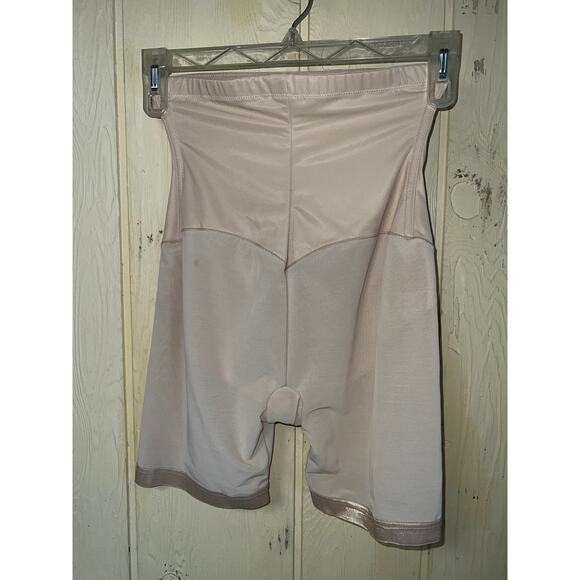 Maidenform Shaper Brief Large Mid Thigh High Rise Waist Easy Up Shapewear Tan - Picture 9 of 9